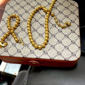 Ralph Lauren Bracelet and Unsigned Necklace Set